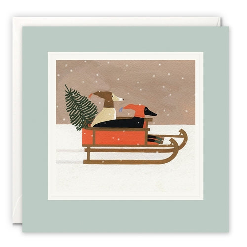 James Ellis James Ellis Christmas Card - The Sled