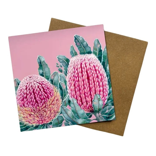Jess Hutchison Art Jess Hutchison Art Greeting Card - Banksia Beauty