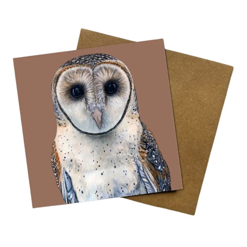 Jess Hutchison Art Jess Hutchison Art Greeting Card - Faith the Australian Masked Owl