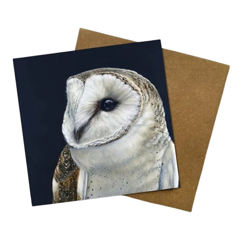 Jess Hutchison Art Jess Hutchison Art Greeting Card - Luna the Barn Owl