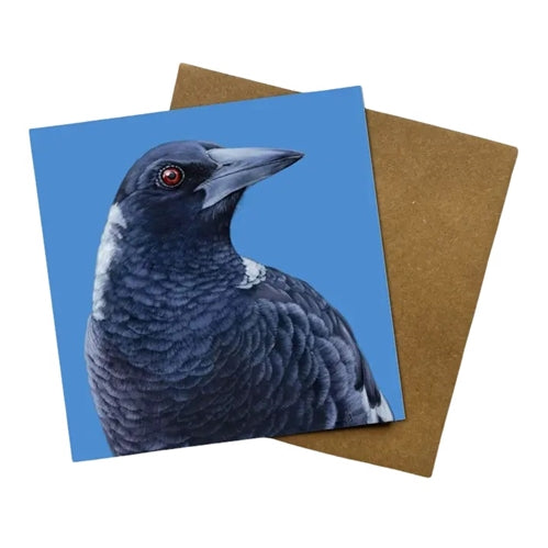 Jess Hutchison Art Jess Hutchison Art Greeting Card - Maverick the Magpie