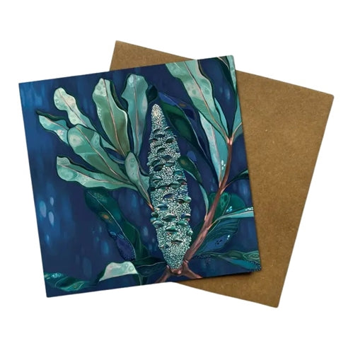 Jess Hutchison Art Jess Hutchison Art Greeting Card - Midnight Banksia
