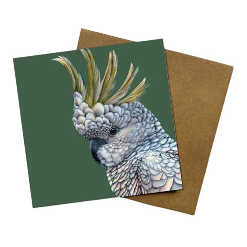 Jess Hutchison Art Jess Hutchison Art Greeting Card - Rusty the Cockatoo