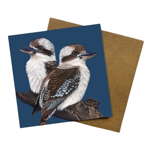 Jess Hutchison Art Jess Hutchison Art Greeting Card - Where you are, Kookaburras