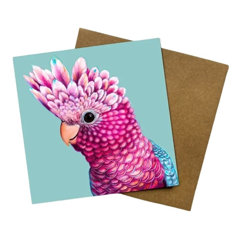 Jess Hutchison Art Jess Hutchison Art Greeting Card - Ziggy the Galah