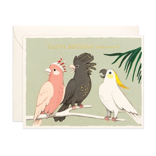 JooJoo Paper JooJoo Paper Birthday Card - Cockatoo Birthday
