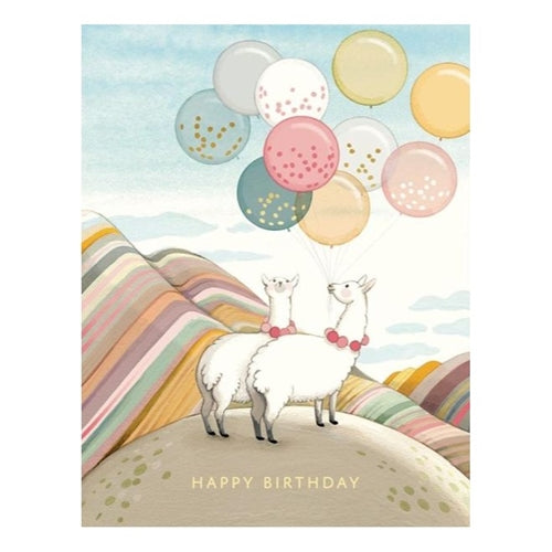 JooJoo Paper JooJoo Paper Birthday Card - Llamas