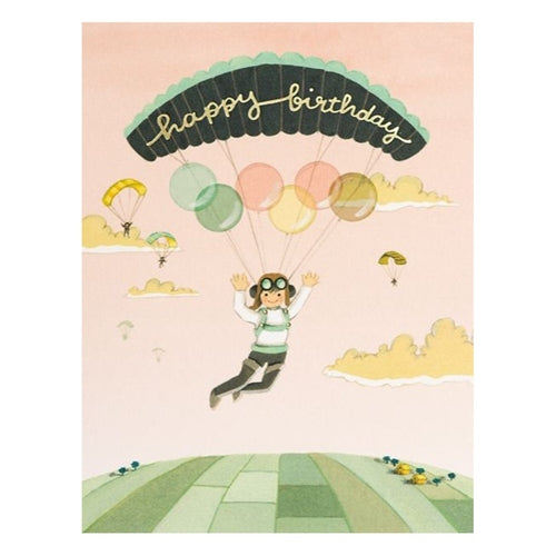 JooJoo Paper JooJoo Paper Birthday Card - Paraglider Birthday