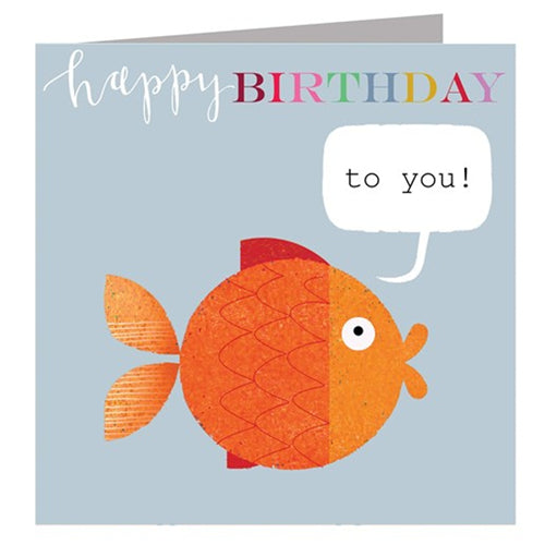 Kali Stileman Kali Stileman Greeting Card - Birthday Goldfish