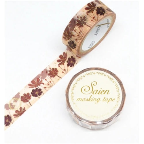 Kamiiiso Sansho Kamiiiso Sansho Washi Tape - Saien Series, Cosmos