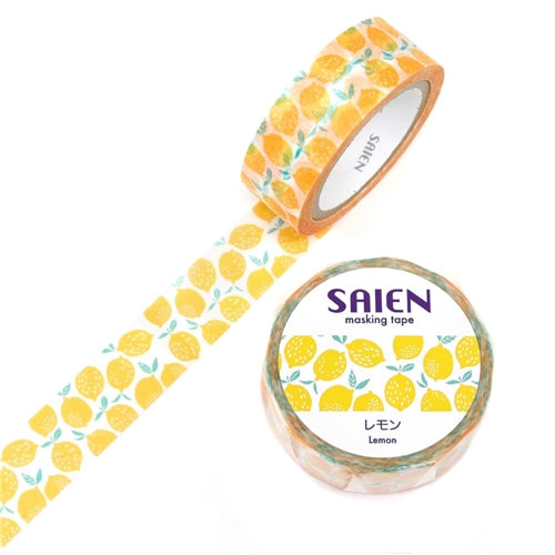 Kamiiiso Sansho Kamiiiso Sansho Washi Tape - Saien Series, Lemons