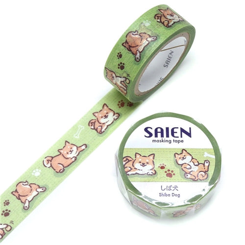 Kamiiiso Sansho Kamiiiso Sansho Washi Tape - Saien Series, Shiba Inu