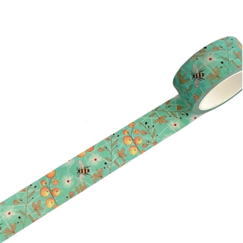 Kate Mason Artist Kate Mason Washi Tape - Aqua Bees & Berries