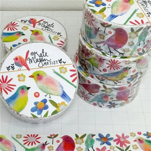 Kate Mason Artist Kate Mason Washi Tape - Rainbow Birds