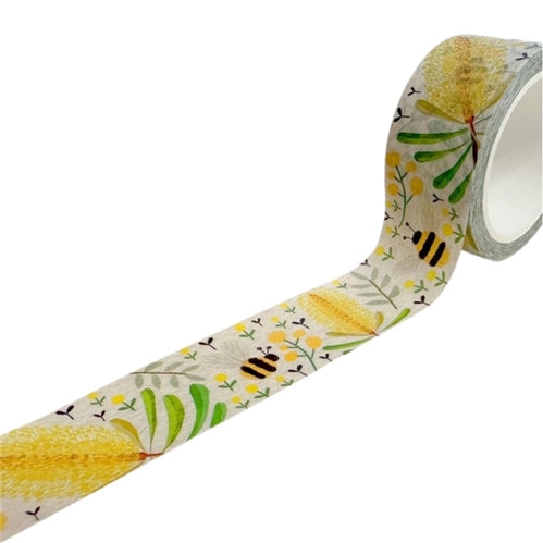 Kate Mason Artist Kate Mason Washi Tape - Silver Banksia