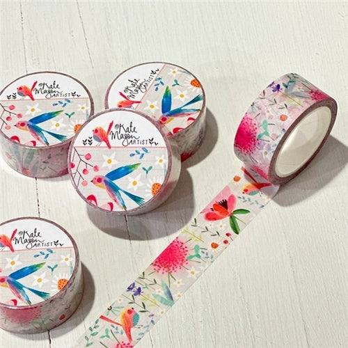 Kate Mason Artist Kate Mason Washi Tape - Spring Floral White