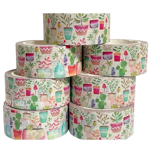 Kate Mason Artist Kate Mason Washi Tape - Succulent Pots