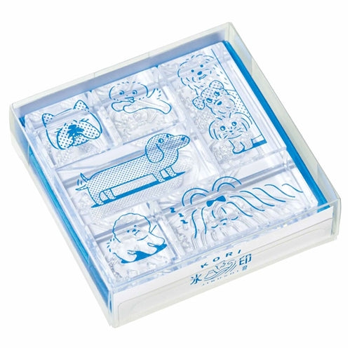 King Jim Kori Jirushi Clear Stamp Set - Dogs, Set of 6