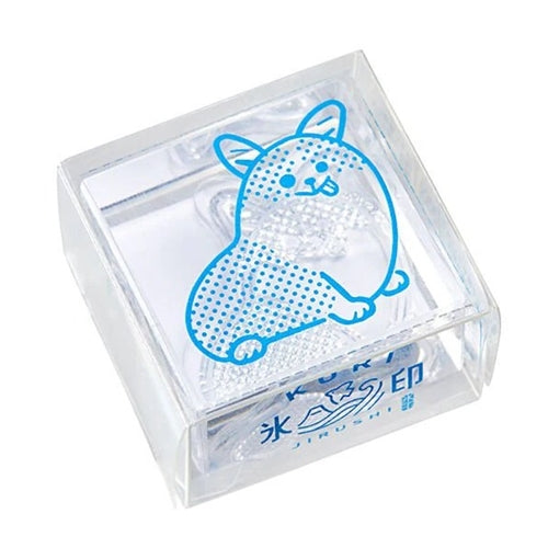 King Jim Kori Jirushi Ice Cube Stamp - Medium, Corgi