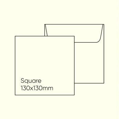Knight Smooth Paper 130mm Square Envelope - Knight Smooth Cream, Pack of 10 – Paperpoint