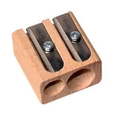 Kum Kum Beech Wood Double Hole Pencil Sharpener