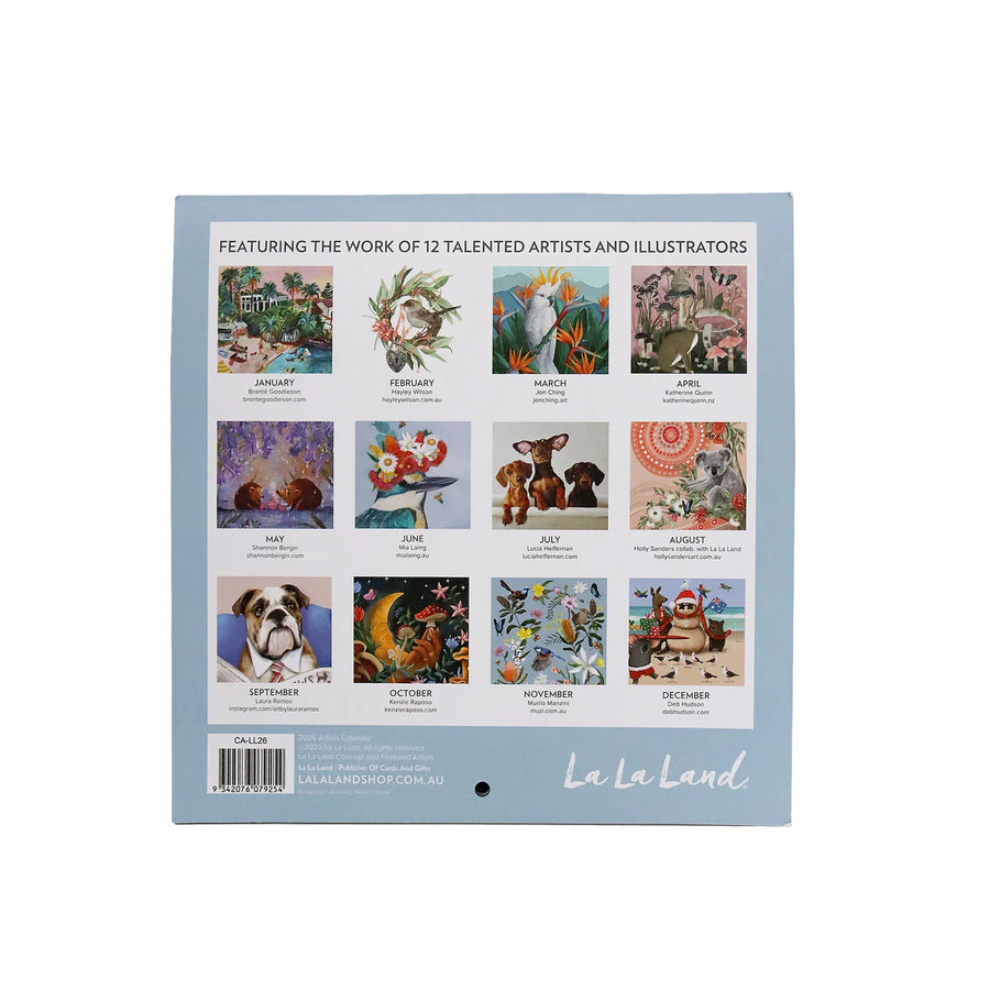 La La Land La La Land 2026 Calendar - Artist Edition