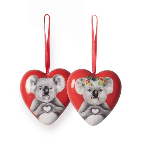 La La Land La La Land 3D Bauble - Heart Koalas