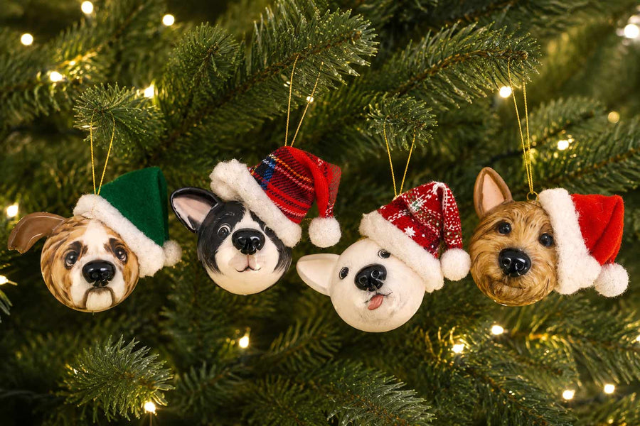 La La Land La La Land 3D Bauble Set - Party Dogs, Set of 4