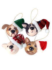 La La Land La La Land 3D Bauble Set - Party Dogs, Set of 4