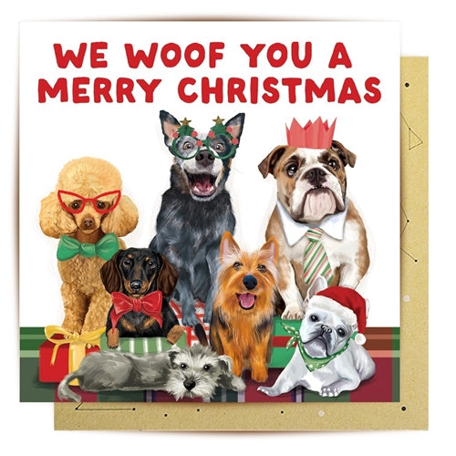 La La Land La La Land Christmas Card - Canine Party