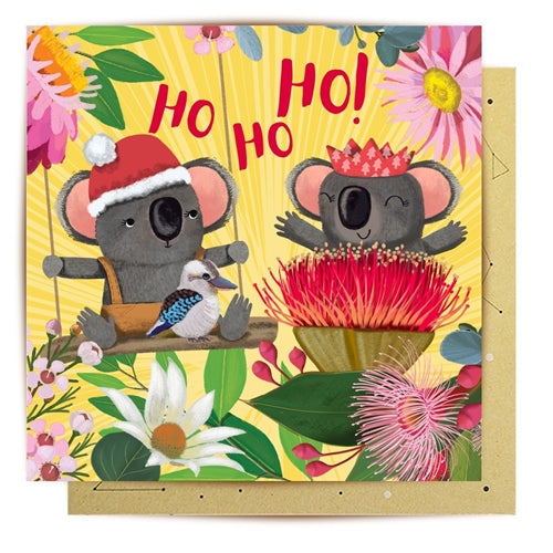 La La Land La La Land Christmas Card - Festive Koalas