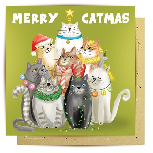 La La Land La La Land Christmas Card - Merry Catmus