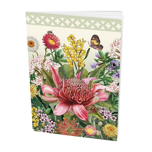 La La Land La La Land Deluxe Pocket Notebook - A6, Ruled, Botanical Blooms