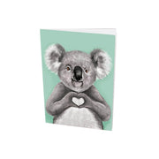 La La Land La La Land Deluxe Pocket Notebook - A6, Ruled, Heart Koala