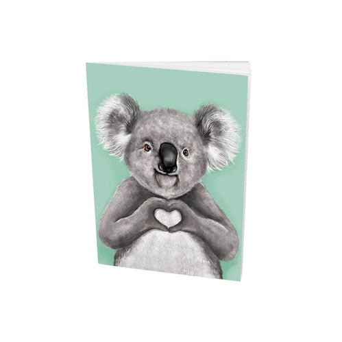 La La Land La La Land Deluxe Pocket Notebook - A6, Ruled, Heart Koala