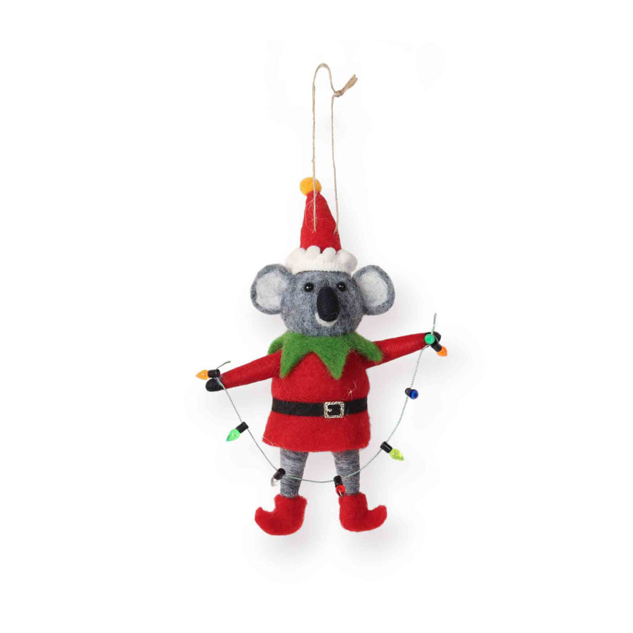 La La Land La La Land Felt Bauble - Koala Elf