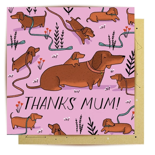 La La Land La La Land Mother's Day Card - Dachshund