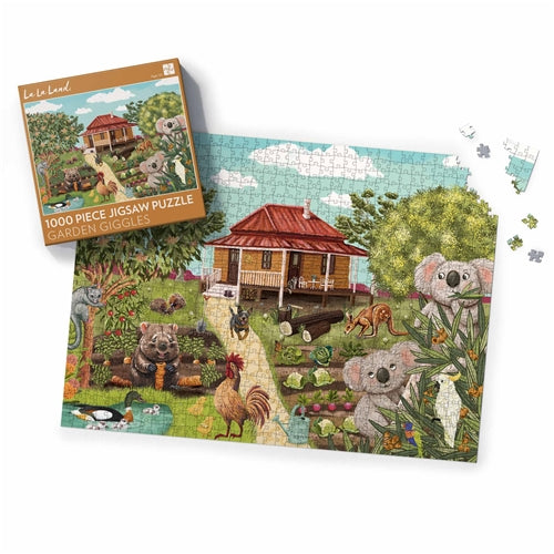 La La Land La La Land Puzzle - Garden Giggles, 1000 piece