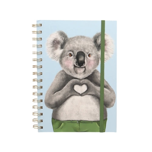 La La Land La La Land Spiral Notebook - A5, Ruled, Heart Koala