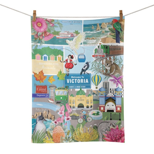 La La Land La La Land Tea Towel - G'Day Victoria