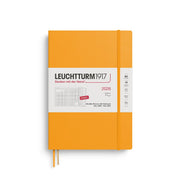 Leuchtturm1917 2026 Leuchtturm 16-Months Monthly Planner + Notebook - B5+, Softcover, Rising Sun