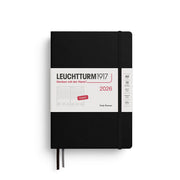 Leuchtturm1917 2026 Leuchtturm Daily Planner - A5,  Hardcover, Black