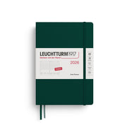 Leuchtturm1917 2026 Leuchtturm Daily Planner - A5, Hardcover, Forest Green