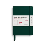 Leuchtturm1917 2026 Leuchtturm Weekly Planner - A5,  Hardcover, Forest Green