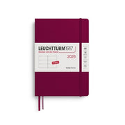 Leuchtturm1917 2026 Leuchtturm Weekly Planner - A5, Hardcover, Port Red