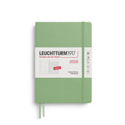 Leuchtturm1917 2026 Leuchtturm Weekly Planner + Notebook - A5, Hardcover, Sage