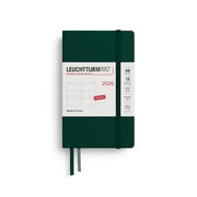 Leuchtturm1917 2026 Leuchtturm Weekly Planner - Pocket, Hardcover, Forest Green