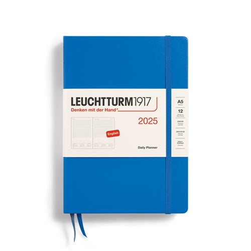 Leuchtturm1917 Leuchtturm 2025 Hardcover Diary - Daily, A5, Sky