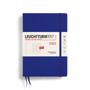 Leuchtturm1917 Leuchtturm 2025 Hardcover Diary - Weekly Notebook, A5, Ink