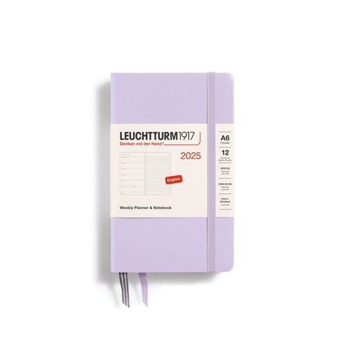 Leuchtturm1917 Leuchtturm 2025 Hardcover Diary - Weekly Notebook, A6, Lilac